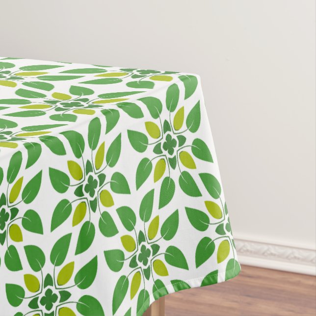 Leaf Pattern, Pattern Of Leaves, Green Leaves Tablecloth (In Situ)