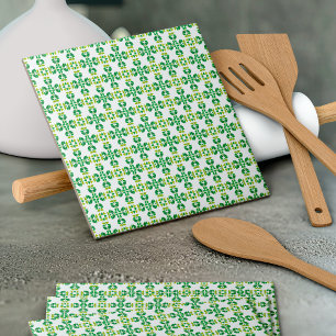Leaf Pattern, Pattern Of Leaves, Green Leaves Tile