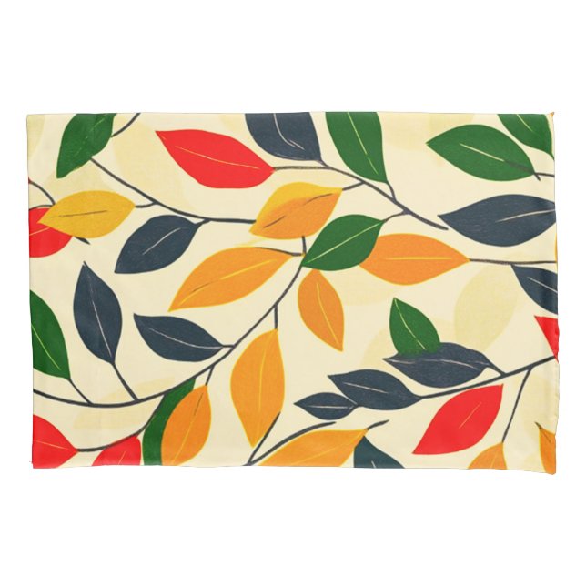 Leaf Pattern Pillowcase (Front)