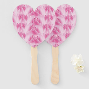 leaf Pattern, pink Hand Fan