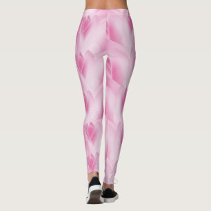 leaf Pattern, pink Leggings