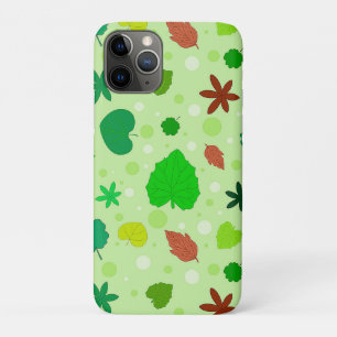 Leaf Pattern with Various Shapes and Colours iPhone 11 Pro Case