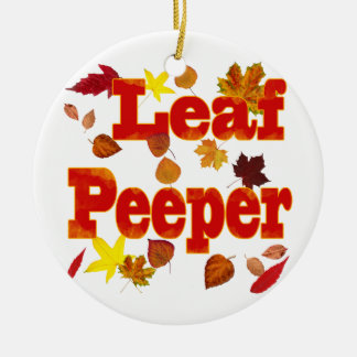 Leaf Peeper Ceramic Tree Decoration