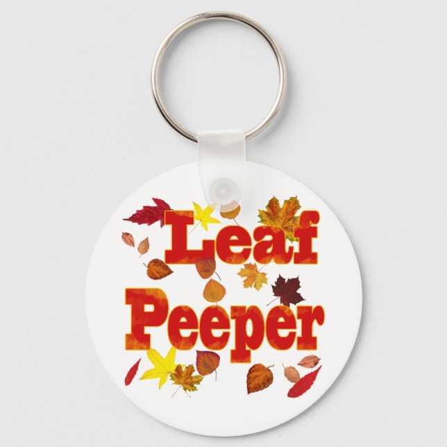 Leaf Peeper Key Ring (Front)