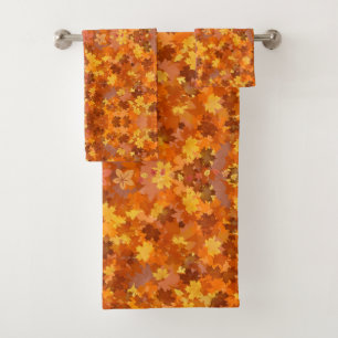 Leaf Pile Bath Towel Set