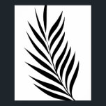 Leaf Poster Art Picture<br><div class="desc">Simple Modern Leaf Art Poster, matches Leaf Pillow.
Leaf Pillow Black White Two-Toned by TheLinley Browse for another pillow at Zazzle </div>