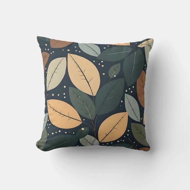 Leaf print cushion (Front)