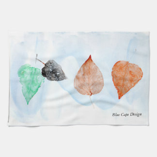 Leaf Print Tea Towel