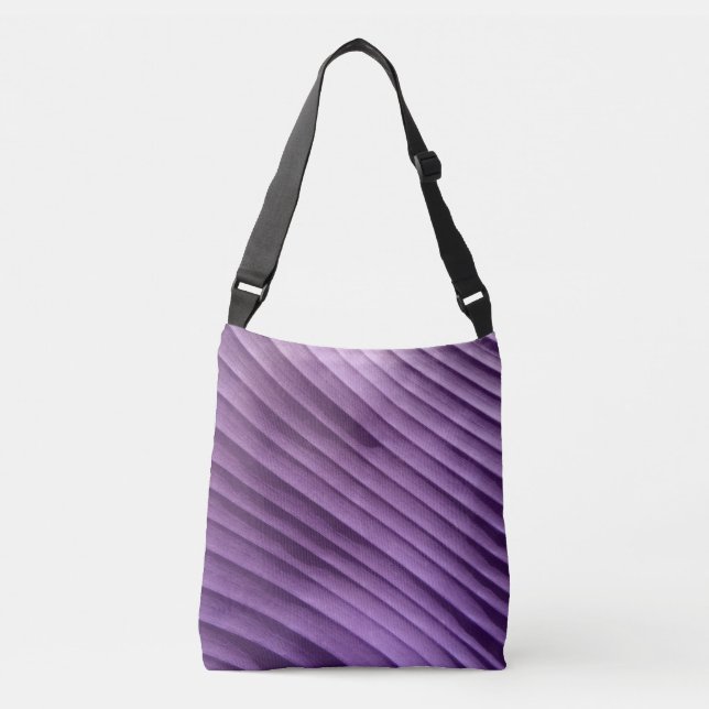 Leaf Purple Diagonal Crossbody Bag (Front)