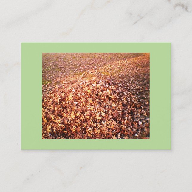 Leaf Raking and Removal Business Card (Front)