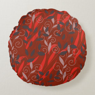 leaf round cushion