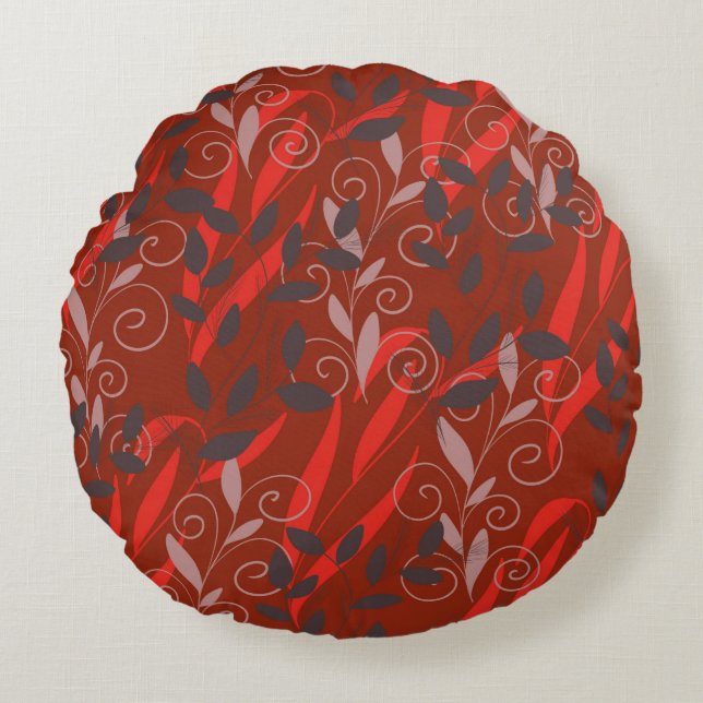 leaf round cushion (Front)