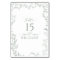 Leaf Sage Green Elegant Monogram Table Card