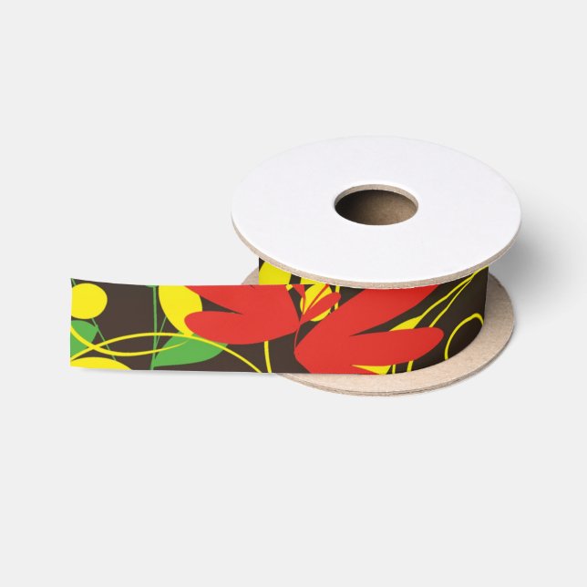leaf satin ribbon (Spool)
