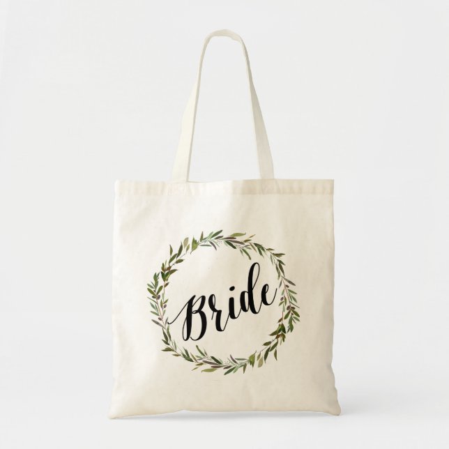 Leaf Script Tote | Bride (Front)