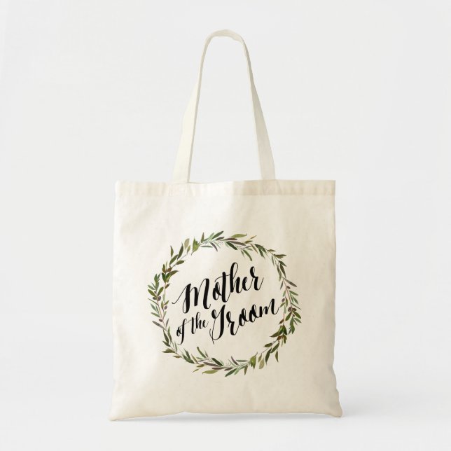 Leaf Script Tote | Mother of the Groom (Front)