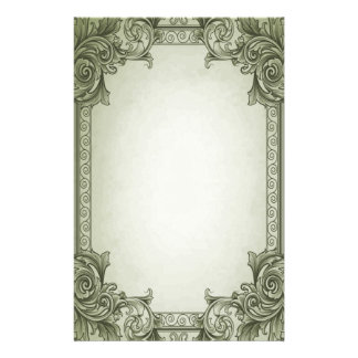 Scroll Custom Stationery, Scroll Stationery Templates