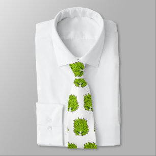 Leaf slug cartoon illustration tie