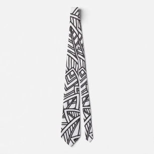 Leaf stack Mandala COLOR IT Neck Tie