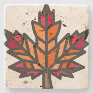 leaf stone coaster