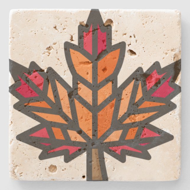 leaf stone coaster (Front)