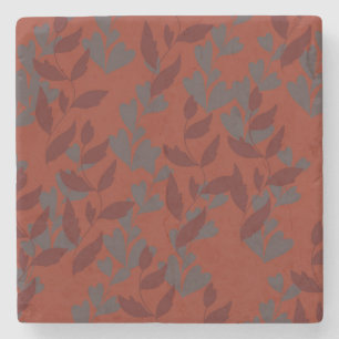 leaf stone coaster