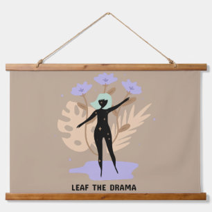 Leaf the Drama Hanging Tapestry