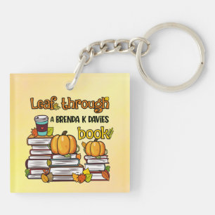 Leaf Through A Brenda K Davies Book Key Ring