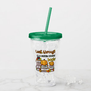 Leaf Through A Dustin Stevens Book Acrylic Tumbler