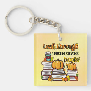 Leaf Through A Dustin Stevens Book Key Ring
