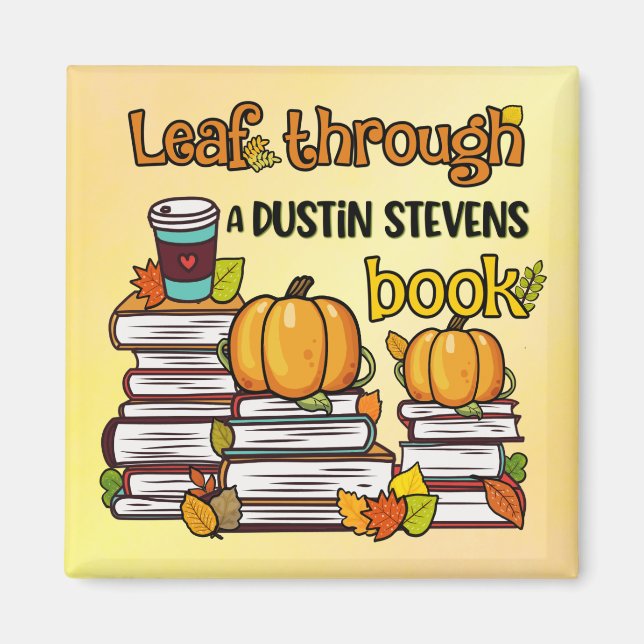 Leaf Through A Dustin Stevens Book Magnet (Front)