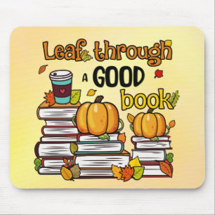 Leaf Through A Good Book Mouse Mat