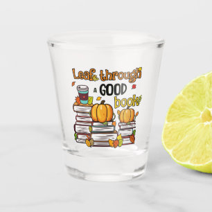 Leaf Through A Good Book Shot Glass