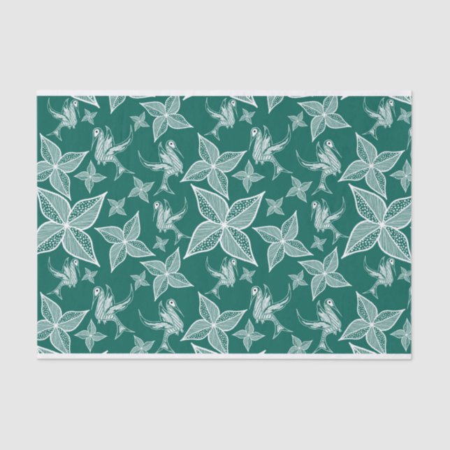 Leaf Tissue Paper (Emerald) (Front)