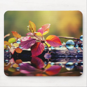 Leaf Tranquil Peaceful Nature Serene  Mouse Mat