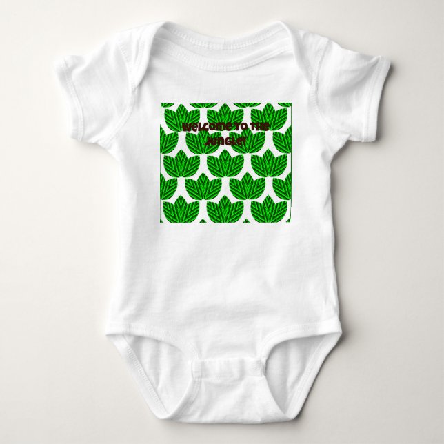 Leaf Trios  Baby Bodysuit (Front)