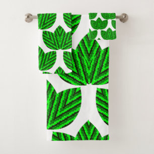 Leaf Trios Bath Towel Set