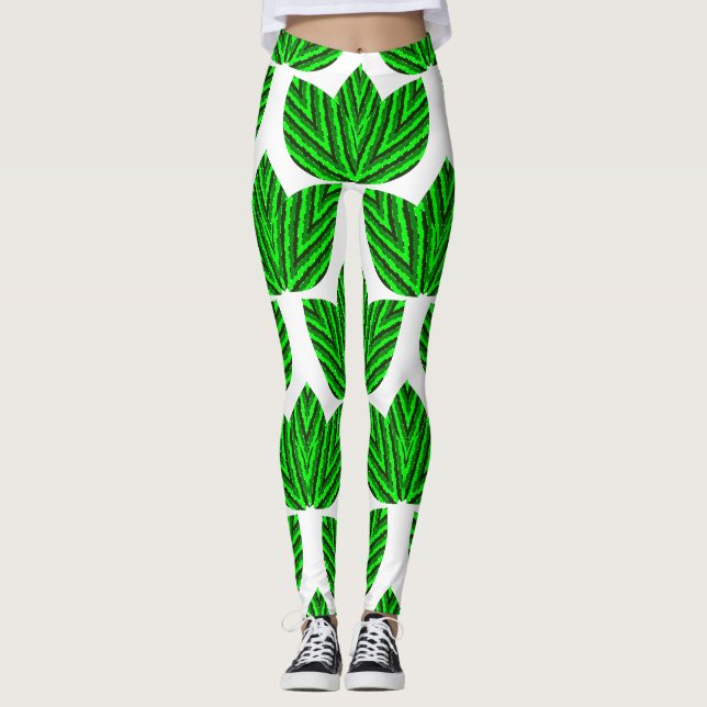 Leaf Trios  Leggings (Front)