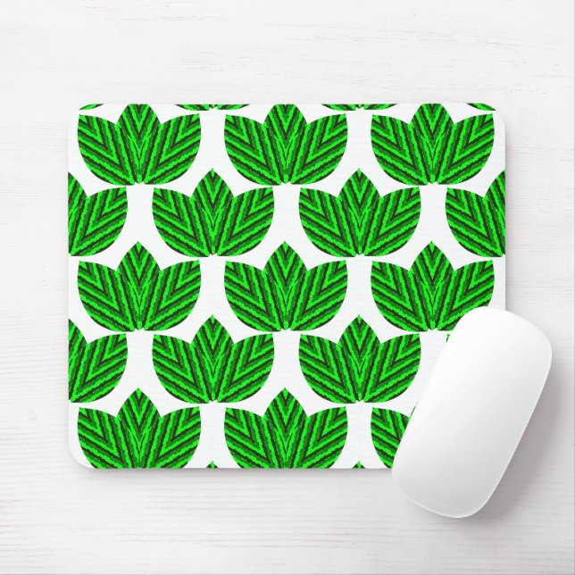 Leaf Trios  Mouse Mat (With Mouse)