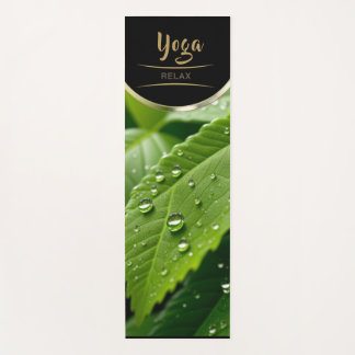 Leaf Water Drops - Yoga Mat