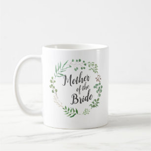 Leaf Wreath Botanical Greenery Mother Of Bride Coffee Mug
