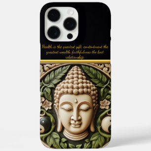 Leaf & Yin Yang Carving   AI Art iPhone 16 Pro Max Case