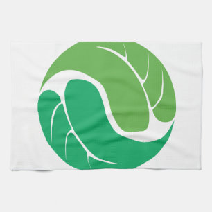Leaf Yin Yang Tea Towel