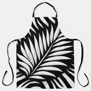 Leaf Zebra Stripes style Apron