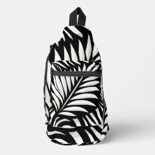 Leaf Zebra Stripes style  Sling Bag