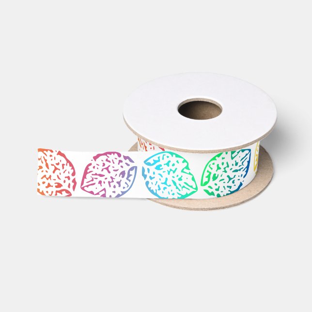 Leafes Rainbow Satin Ribbon (Spool)