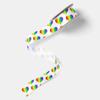 Leafes Rainbow Satin Ribbon