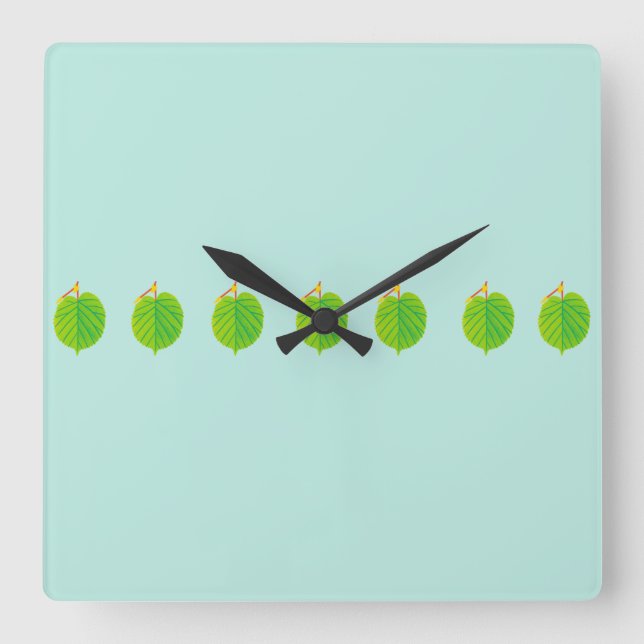 Leafing Already? Square Wall Clock (Front)