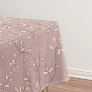 Leafline Spread Dusty Rose Soft Clay Tablecloth