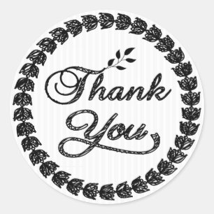 Leafs Wreath Classic Round Sticker